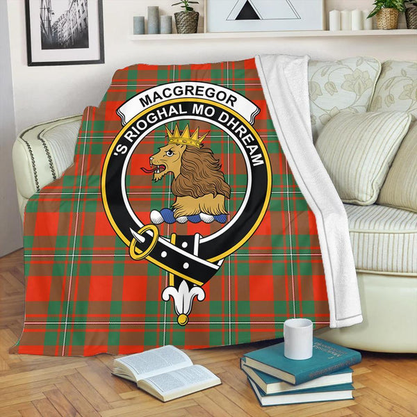 MacGregor Ancient Tartan Crest Premium Blanket