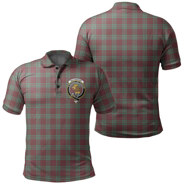 MacGregor Hunting Ancient Tartan Classic Crest Polo Shirt