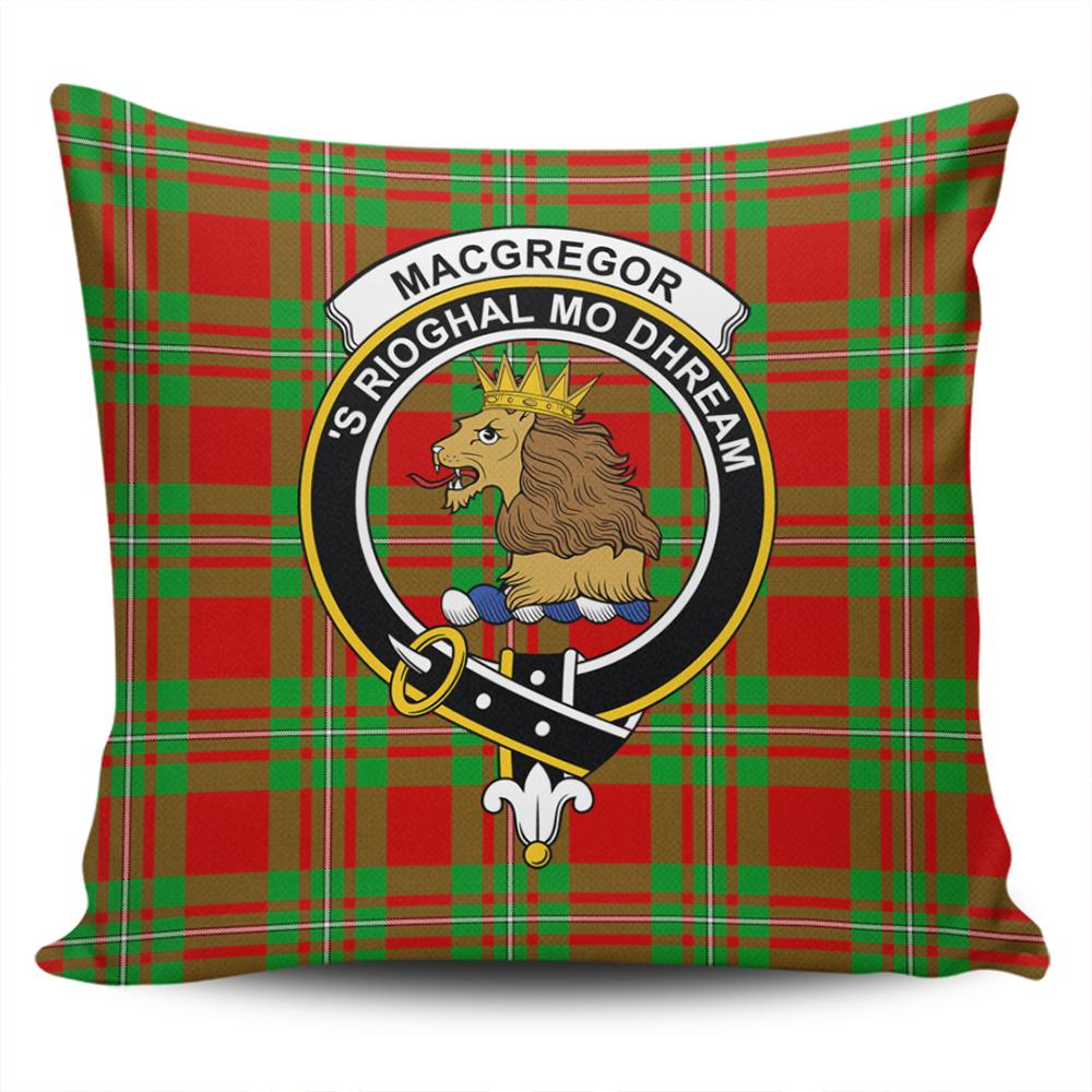 MacGregor Modern Tartan Classic Crest Pillow Cover