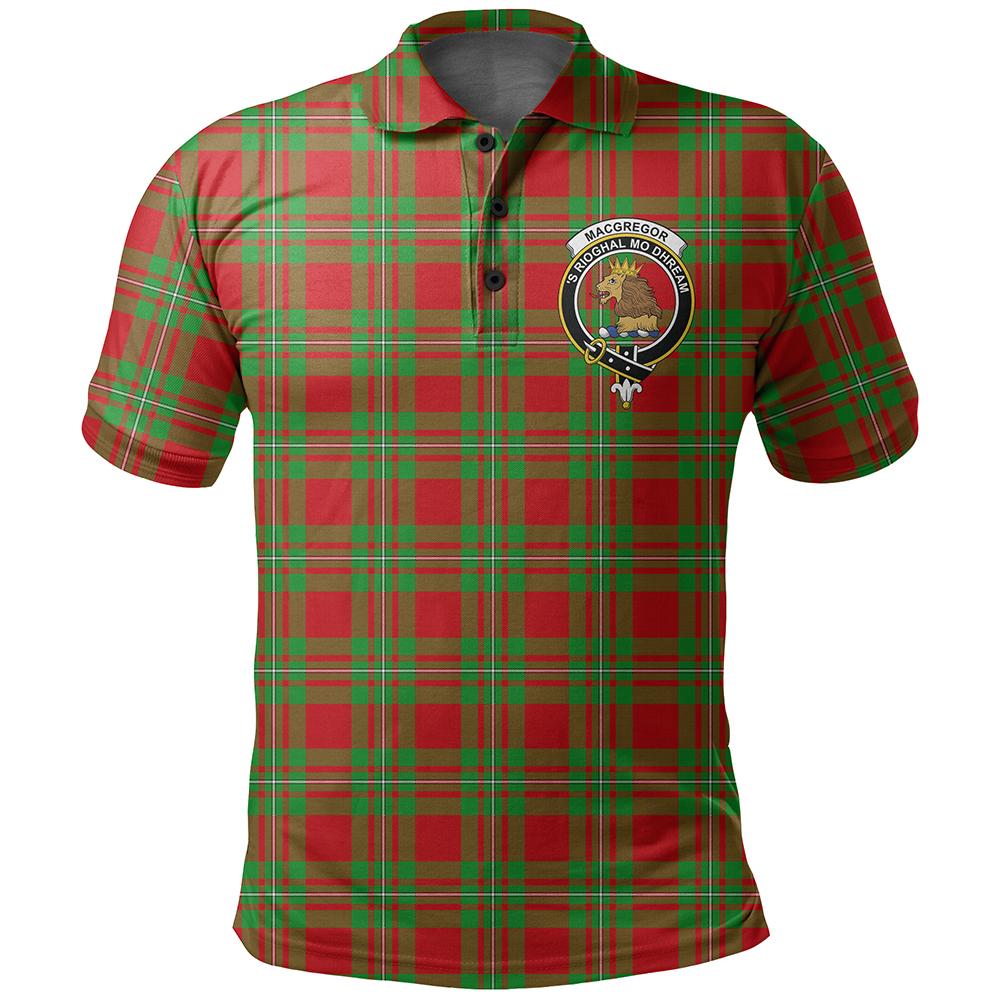 MacGregor Modern Tartan Classic Crest Polo Shirt | Celticprime.com ...