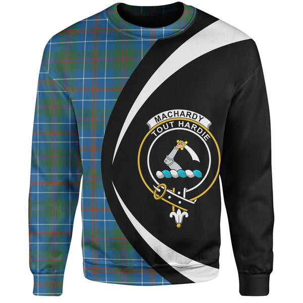 MacHardy Ancient Clan Badge Tartan Sweatshirt Circle Style Personalized