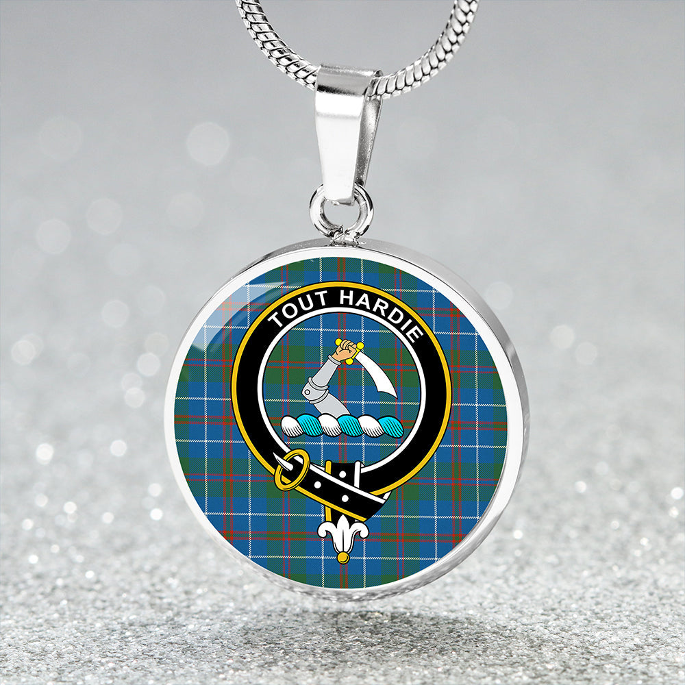 MacHardy Ancient Clan Badge Tartan Classic Circle Necklace