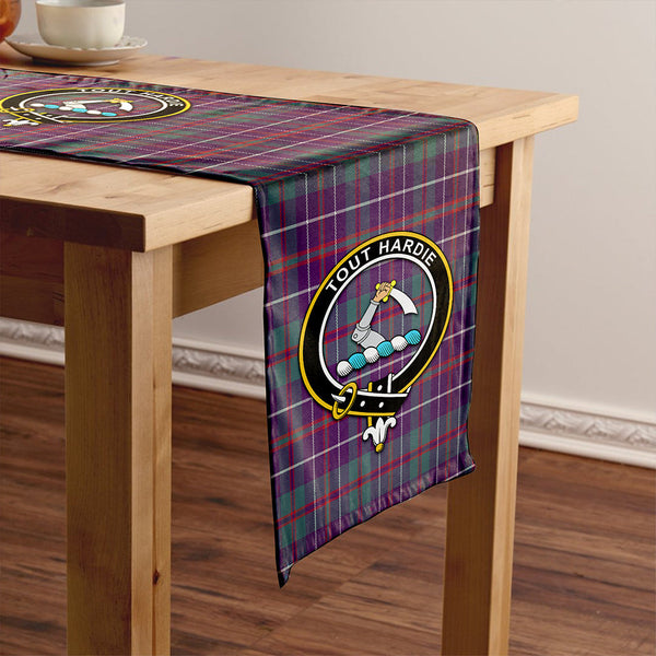 MacHardy Weathered Clan Badge Tartan Table Runner