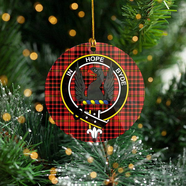 MacIan Ancient Clan Badge Tartan Plastic Christmas Ornaments