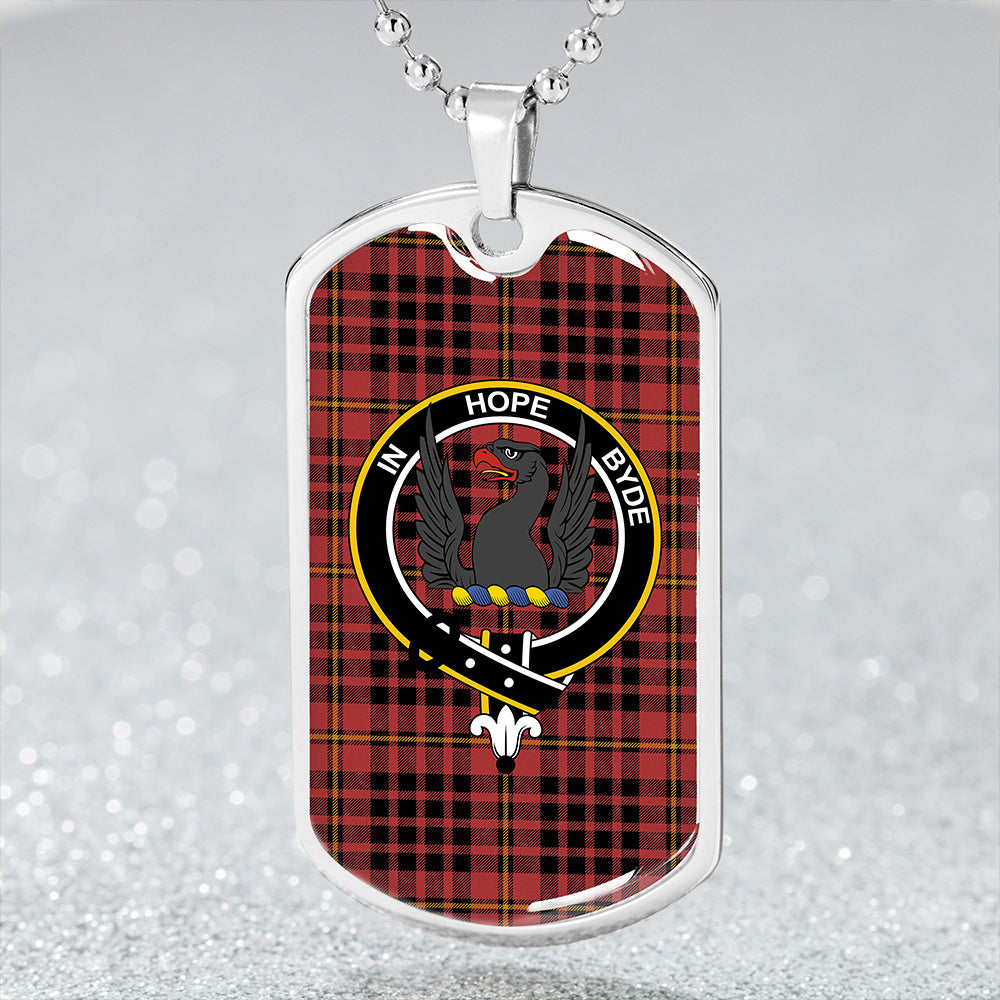 MacIan Ancient Clan Badge Classic Tartan Dog Tag Necklace