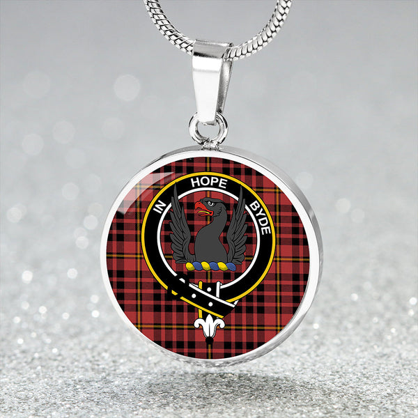 MacIan Ancient Clan Badge Tartan Classic Circle Necklace