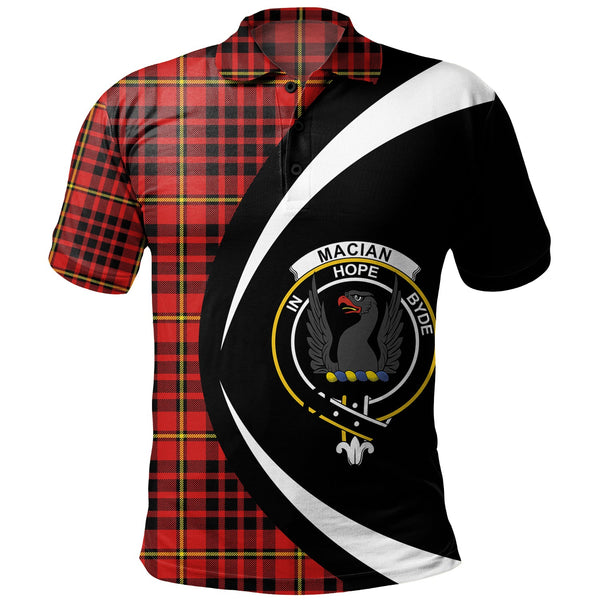 MacIan Modern Clan Badge Tartan Polo Shirt Circle Style Personalized