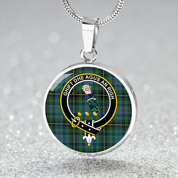 MacInnes Ancient Clan Badge Tartan Classic Circle Necklace