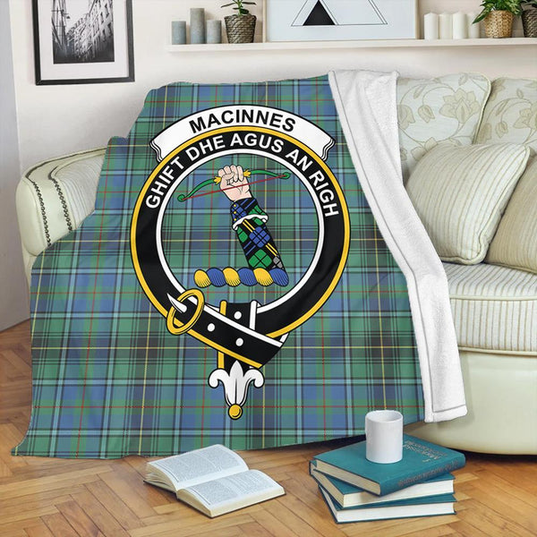 MacInnes Ancient Tartan Crest Premium Blanket