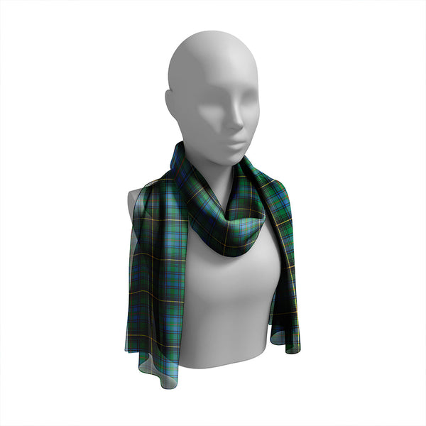 MacInnes Ancient Tartan Classic Silk Habotai Long Scarf