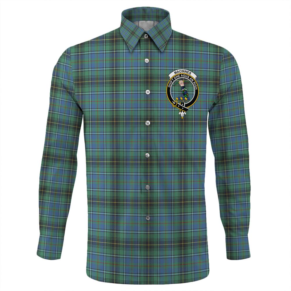 MacInnes Ancient Tartan Classic Crest Long Sleeve Button Shirt ...