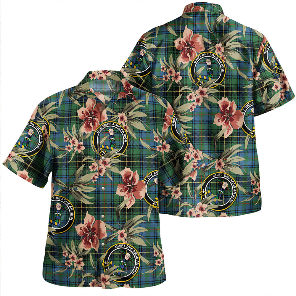 MacInnes Ancient Clan Badge Tartan Aloha Hawaiian Shirt Tropical Old Style