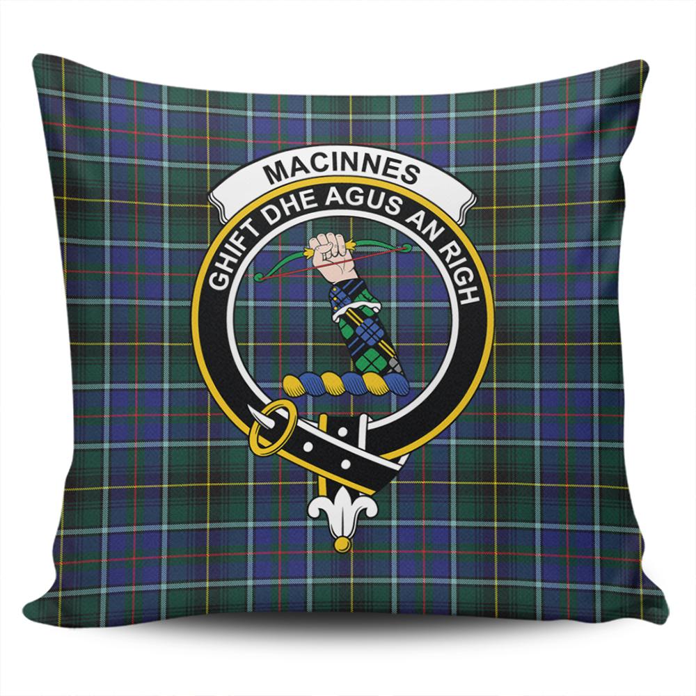 MacInnes Modern Tartan Classic Crest Pillow Cover