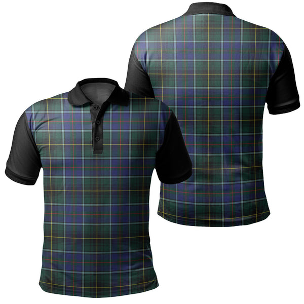 MacInnes Modern Tartan Classic Polo Shirt Black Neck 1 Style