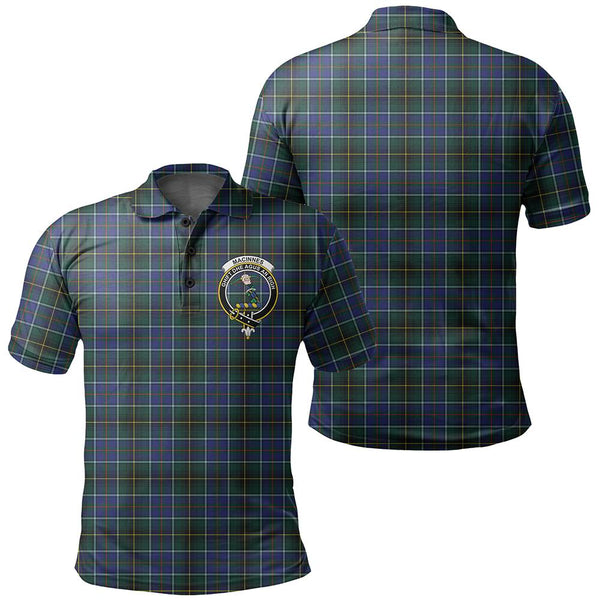 MacInnes Modern Tartan Classic Crest Polo Shirt