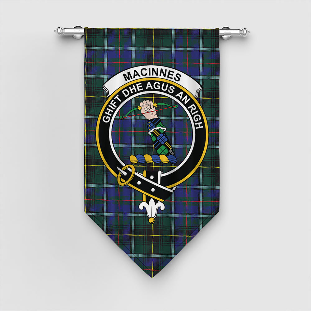 MacInnes Modern Tartan Classic Crest Gonfalon