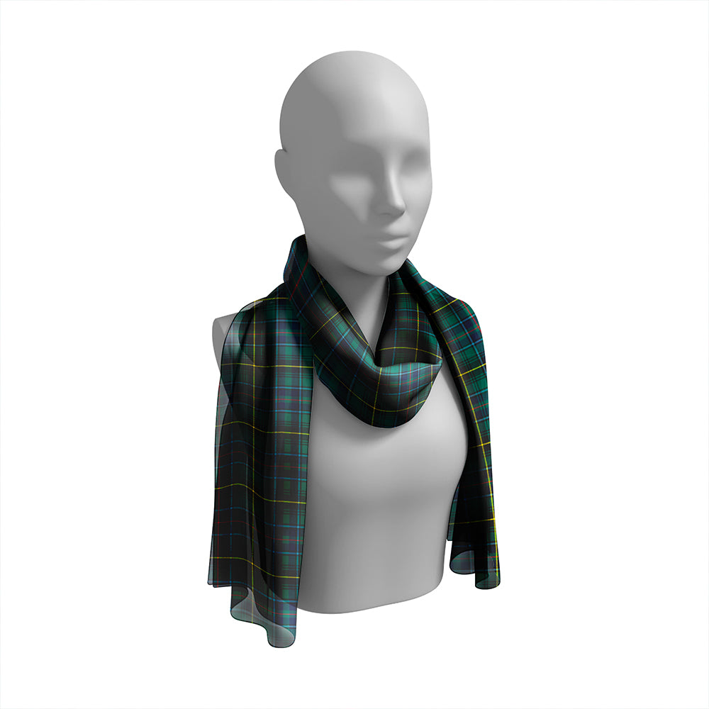 MacInnes Modern Tartan Classic Silk Habotai Long Scarf