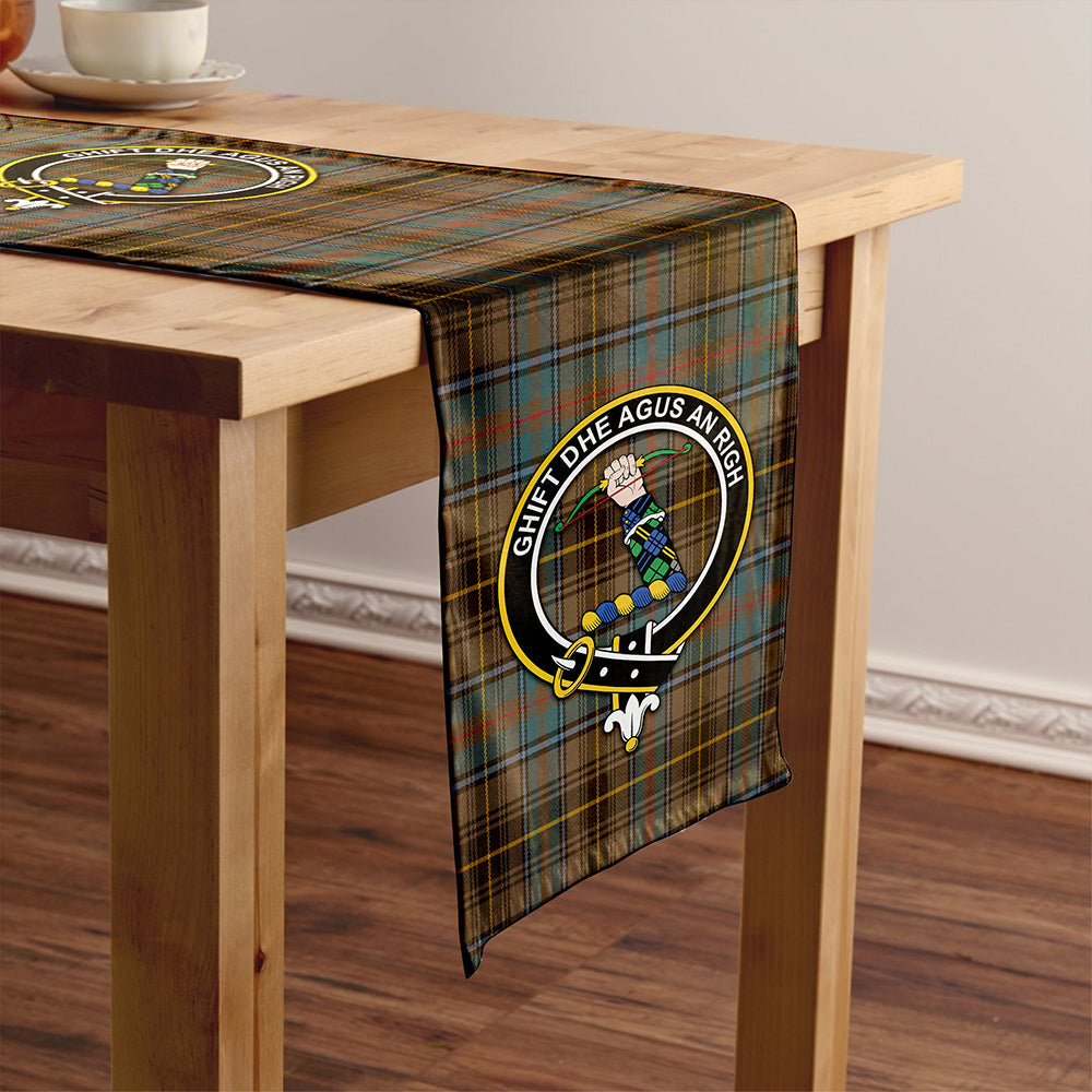 MacInnes Weathered Clan Badge Tartan Table Runner