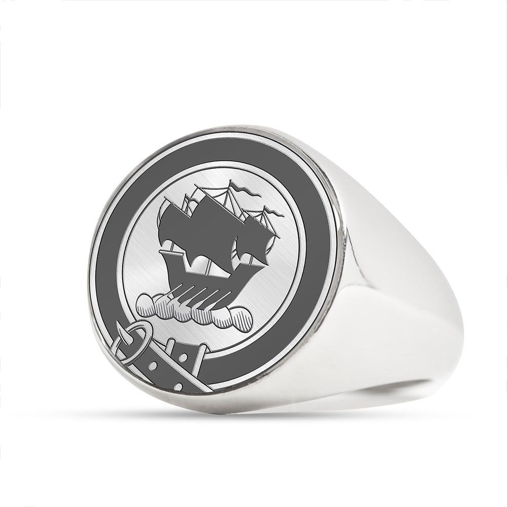 MacInroy Clan Badge Engraved Signet Ring