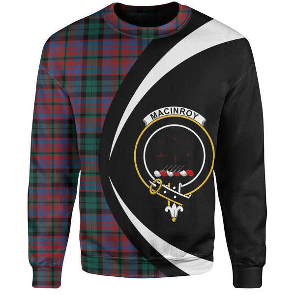 MacInroy Modern Clan Badge Tartan Sweatshirt Circle Style Personalized