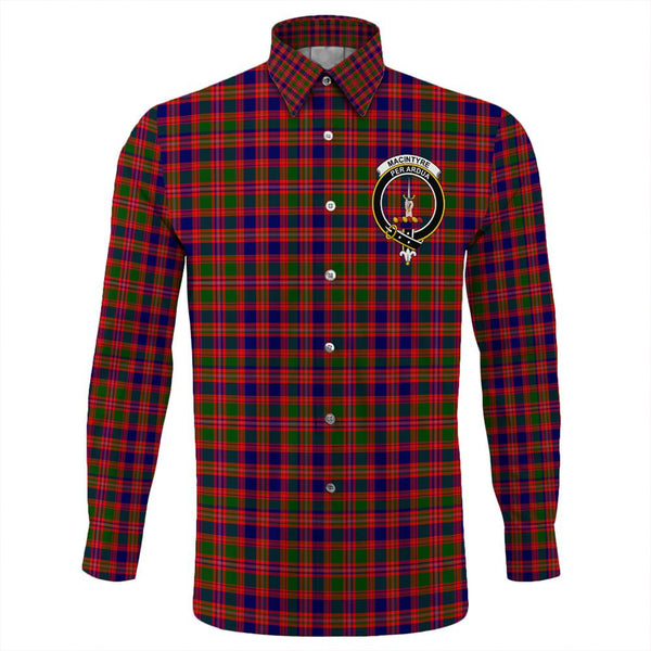 MacIntyre Modern Tartan Classic Crest Long Sleeve Button Shirt