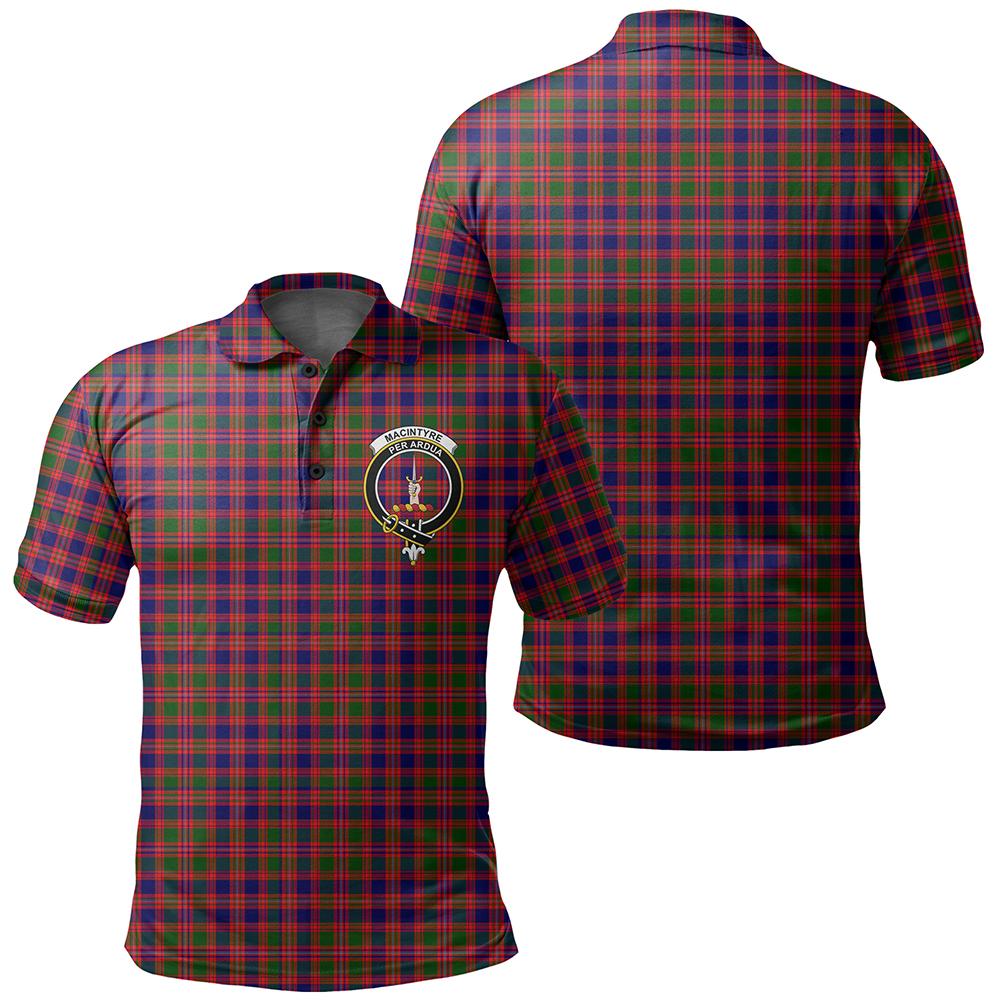 MacIntyre Modern Tartan Classic Crest Polo Shirt