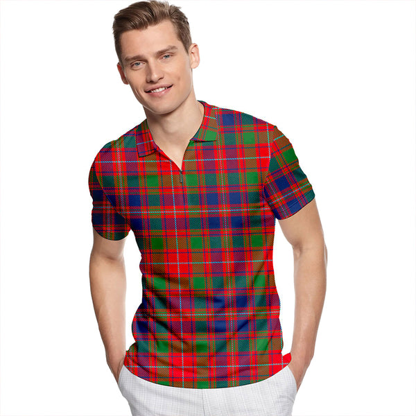 MacIntyre #2 Modern Tartan Classic Lapel Zip Short Sleeve Polo