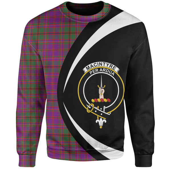 MacIntyre of Glenorchy Modern Clan Badge Tartan Sweatshirt Circle Style Personalized