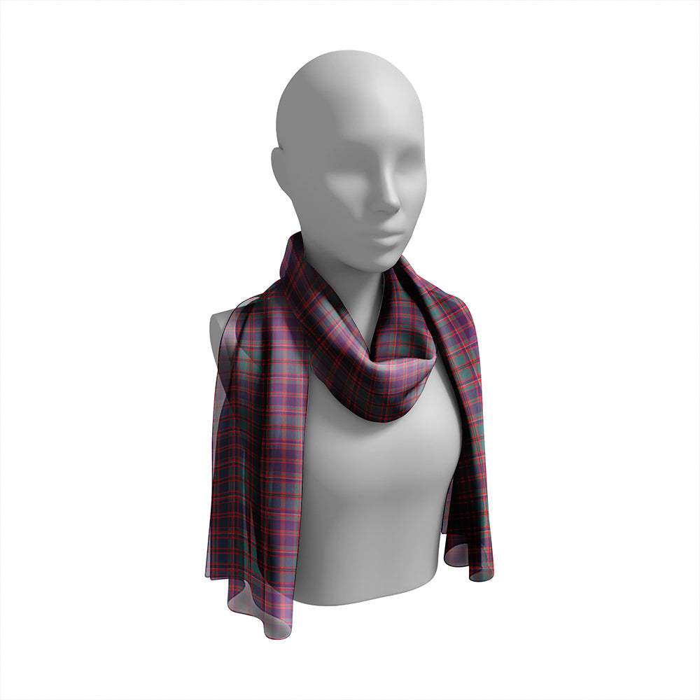 MacIntyre of Glenorchy Weathered Tartan Classic Silk Habotai Long Scarf