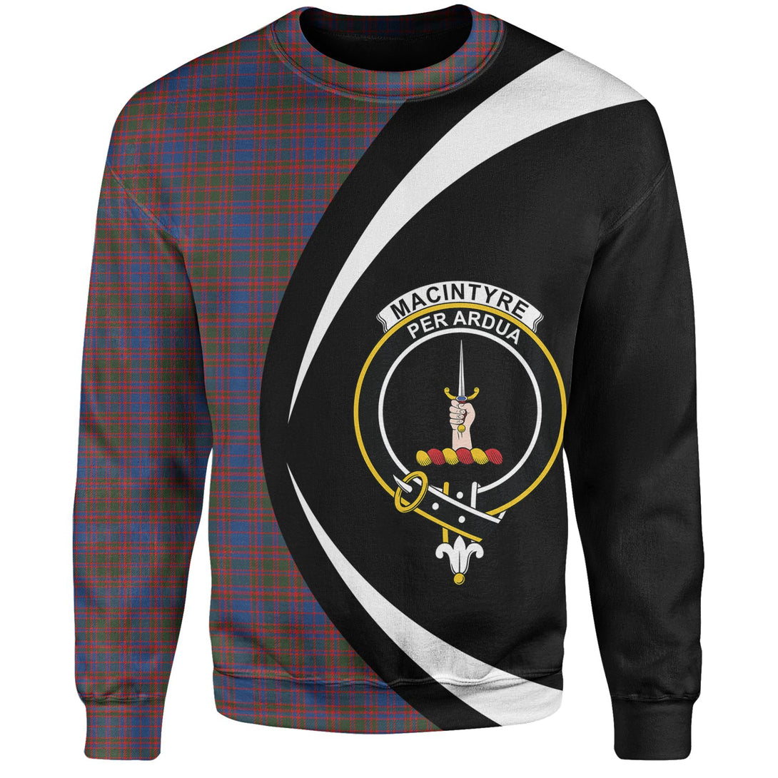 MacIntyre of Littleport Modern Clan Badge Tartan Sweatshirt Circle Style Personalized