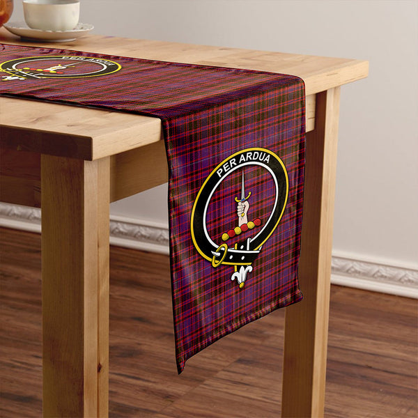 MacIntyre of Littleport Weathered Clan Badge Tartan Table Runner