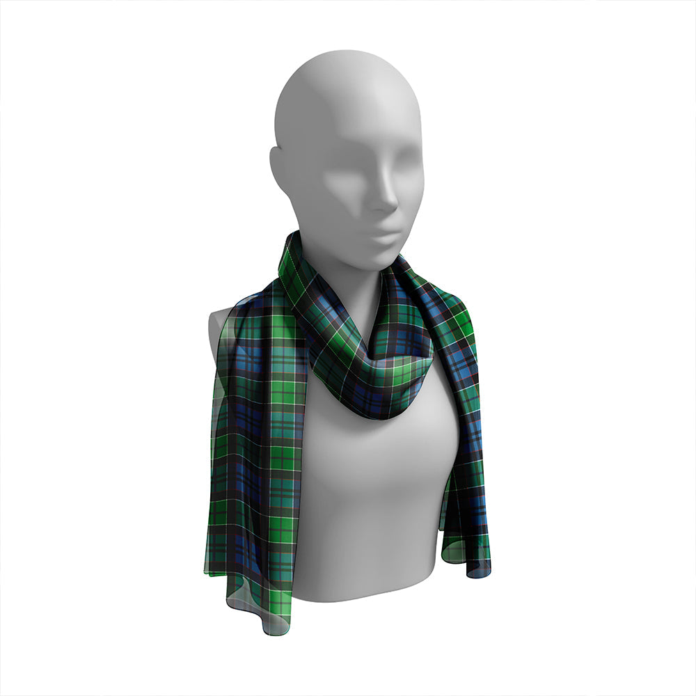 MacIsaac Modern Tartan Classic Silk Habotai Long Scarf