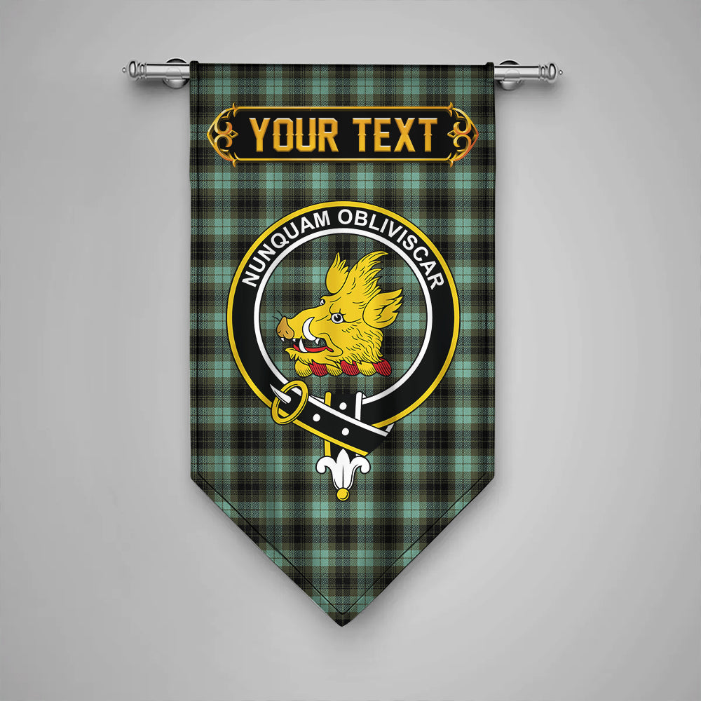 MacIver Ancient Clan Badge Tartan Gonfalon Personalize