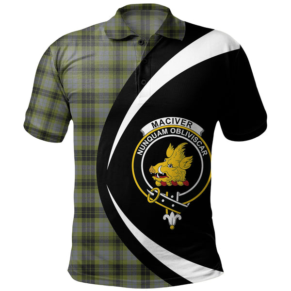 MacIver Modern Clan Badge Tartan Polo Shirt Circle Style Personalized