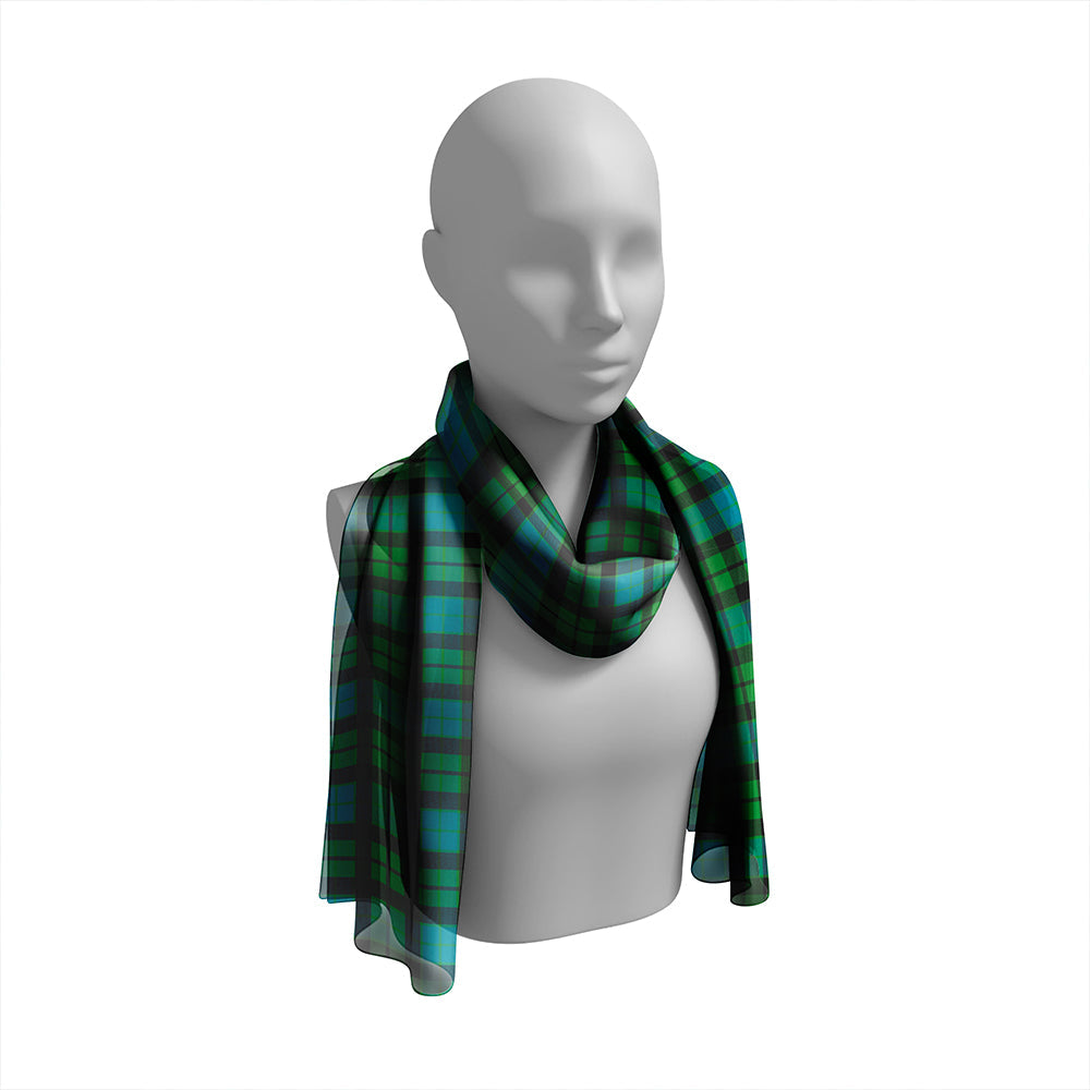 MacKay Ancient Tartan Classic Silk Habotai Long Scarf