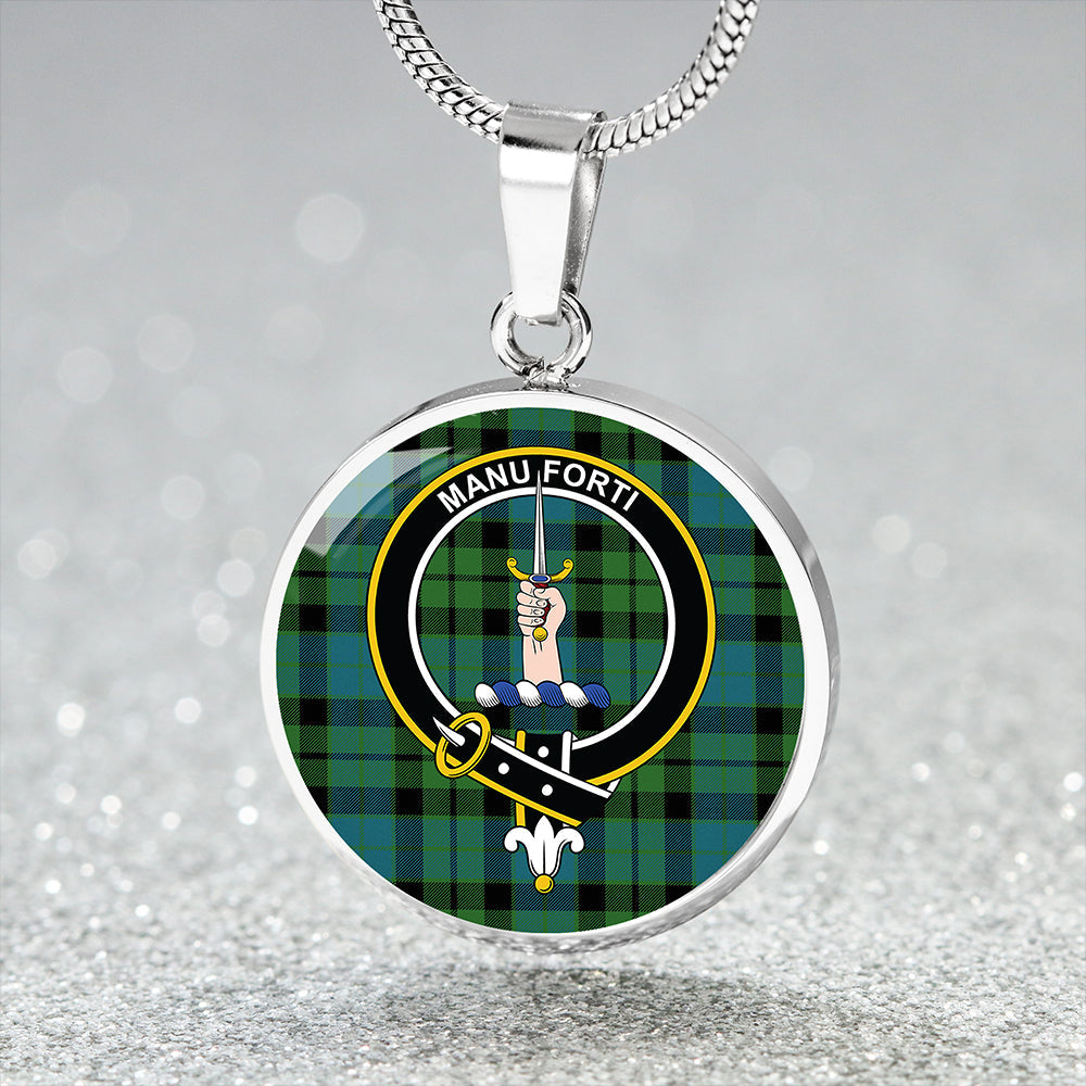 MacKay Ancient Clan Badge Tartan Classic Circle Necklace