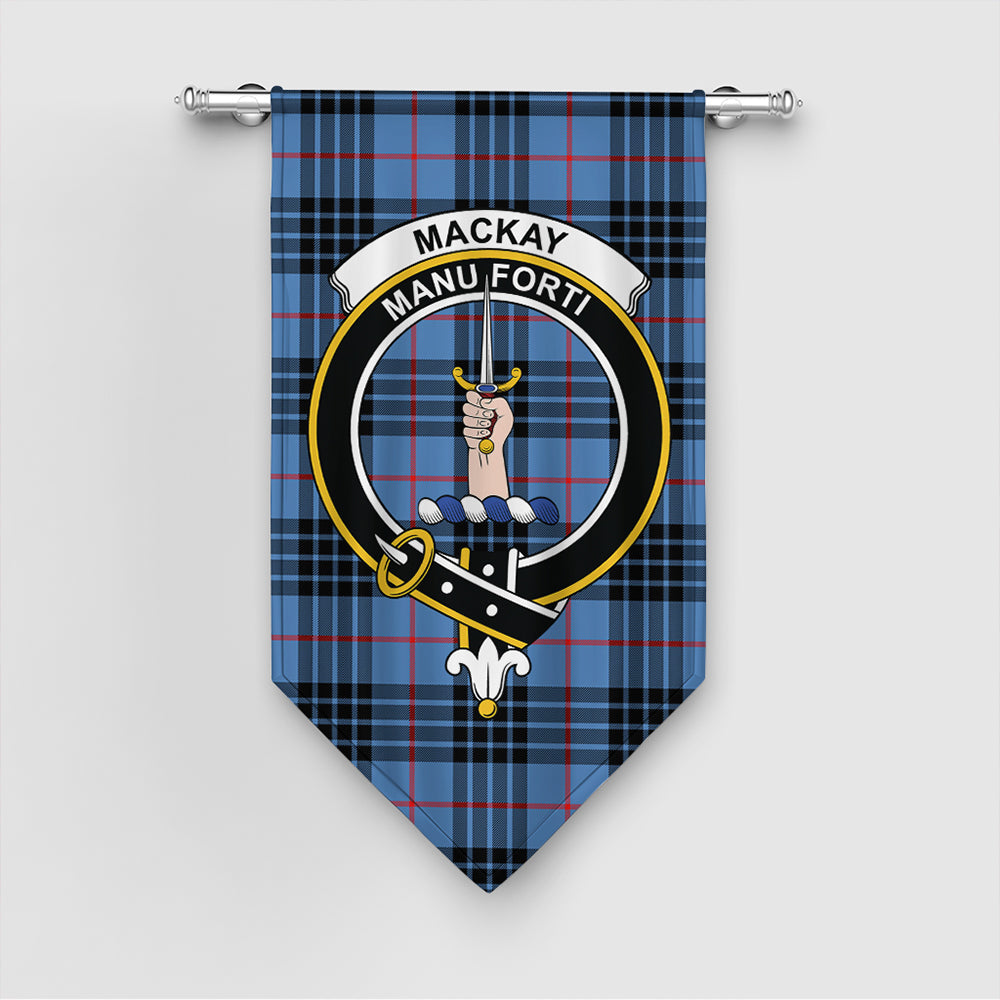 MacKay Blue Tartan Classic Crest Gonfalon