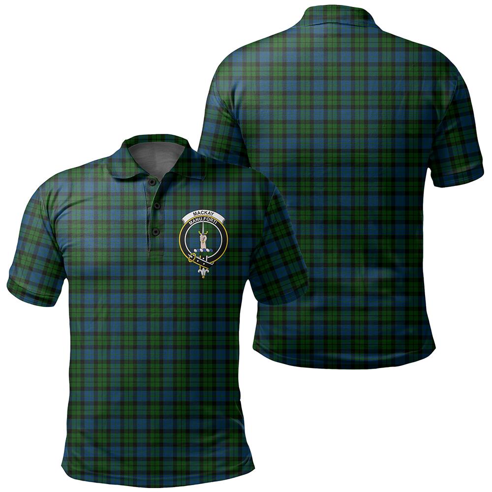 MacKay Modern Tartan Classic Crest Polo Shirt