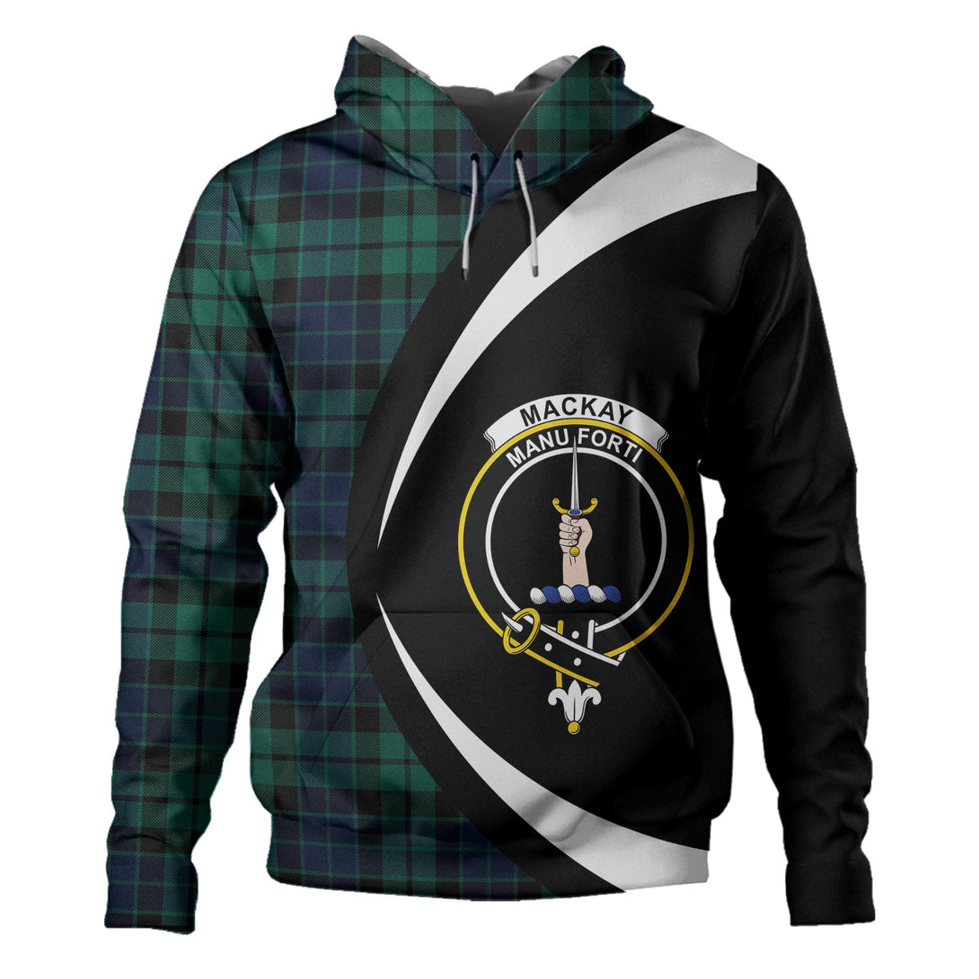 MacKay Modern Clan Badge Tartan Hoodie Circle Style