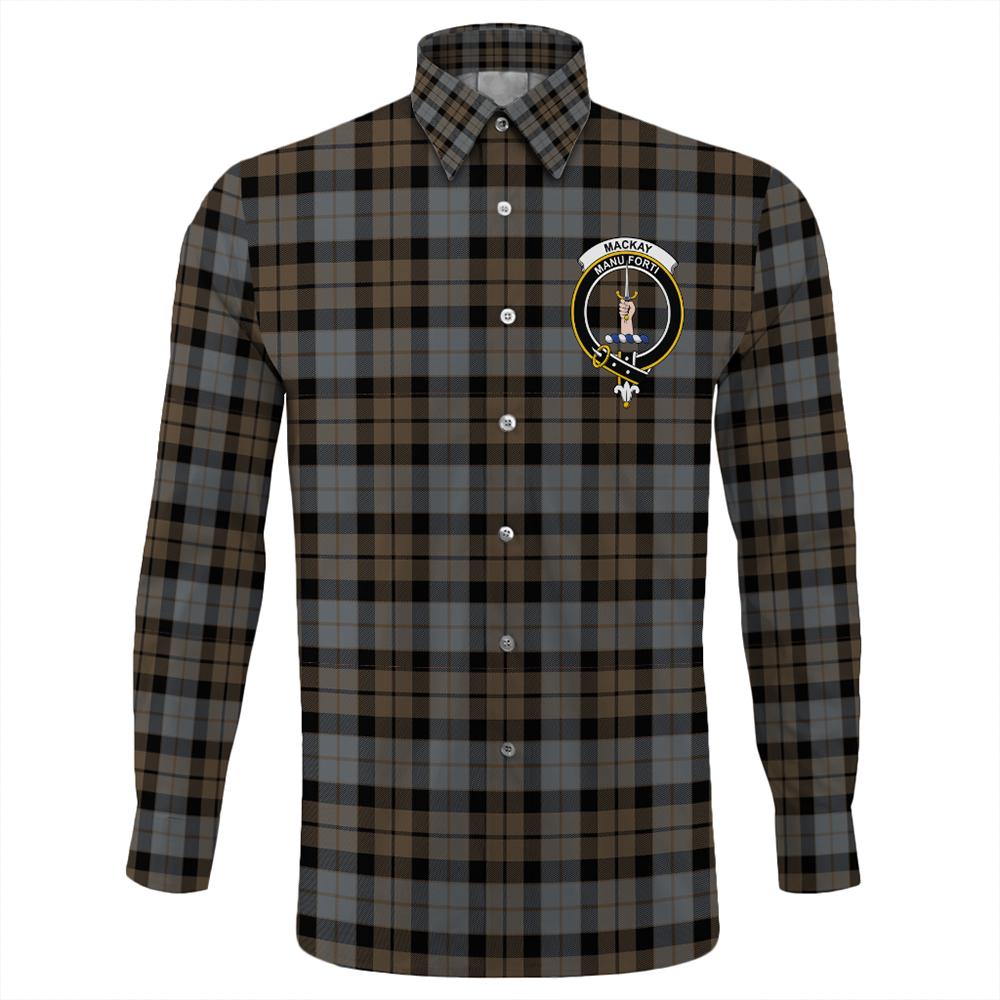 MacKay Weathered Tartan Classic Crest Long Sleeve Button Shirt