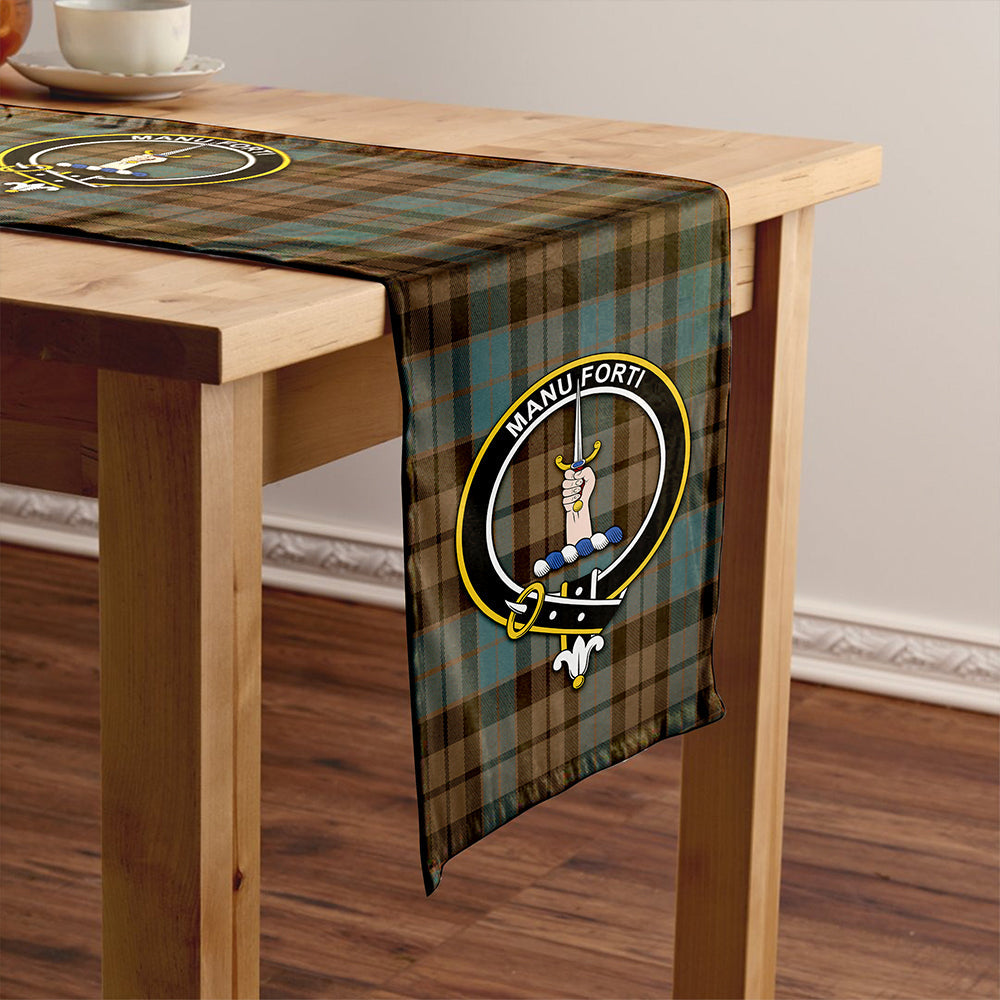 MacKay Weathered Clan Badge Tartan Table Runner