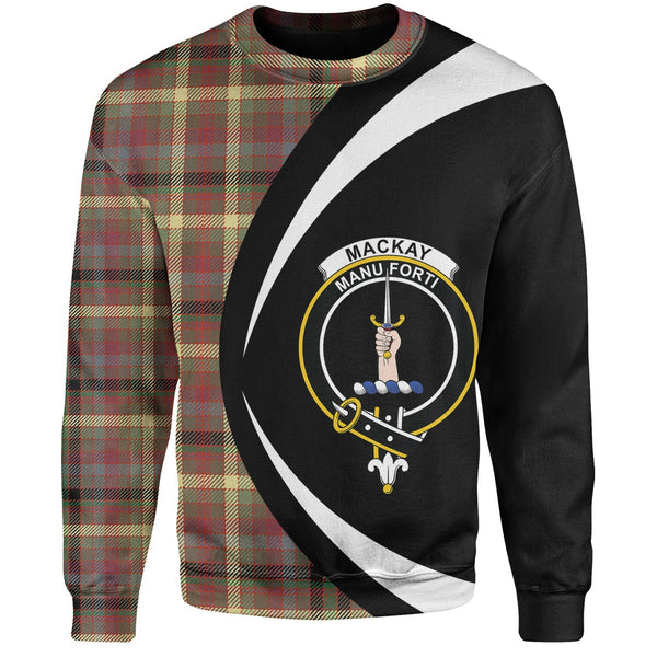 MacKay of Strathnaver Ancient Clan Badge Tartan Sweatshirt Circle Style Personalized