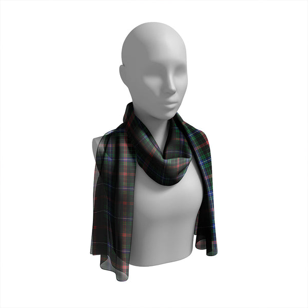 MacKean Hunting Modern Tartan Classic Silk Habotai Long Scarf