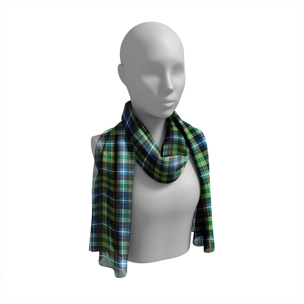 MacKellar Ancient Tartan Classic Silk Habotai Long Scarf