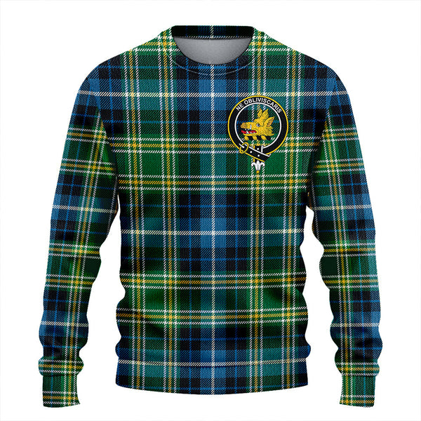 MacKellar Ancient Clan Badge Tartan Knitted Sweater