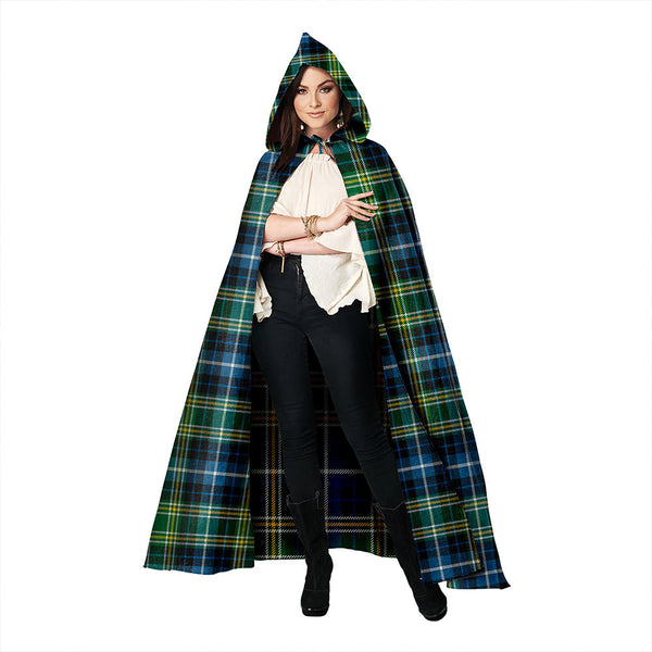 MacKellar Ancient Clan Badge Tartan Hooded Cloak