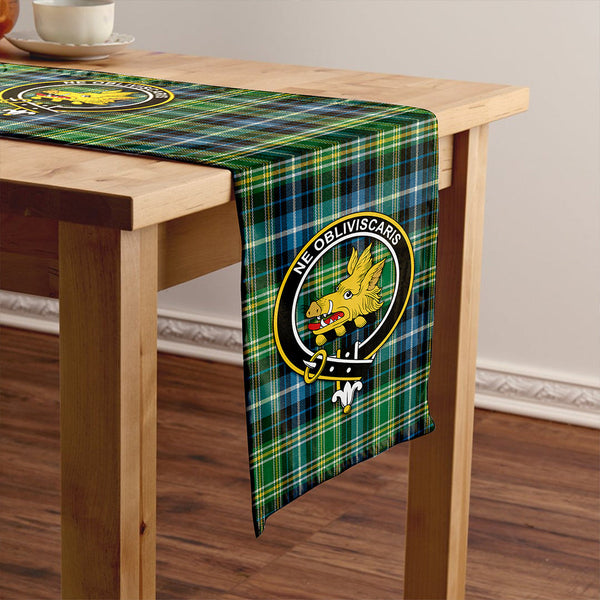 MacKellar Ancient Clan Badge Tartan Table Runner