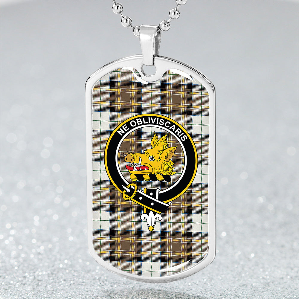 MacKellar Dress Ancient Clan Badge Classic Tartan Dog Tag Necklace