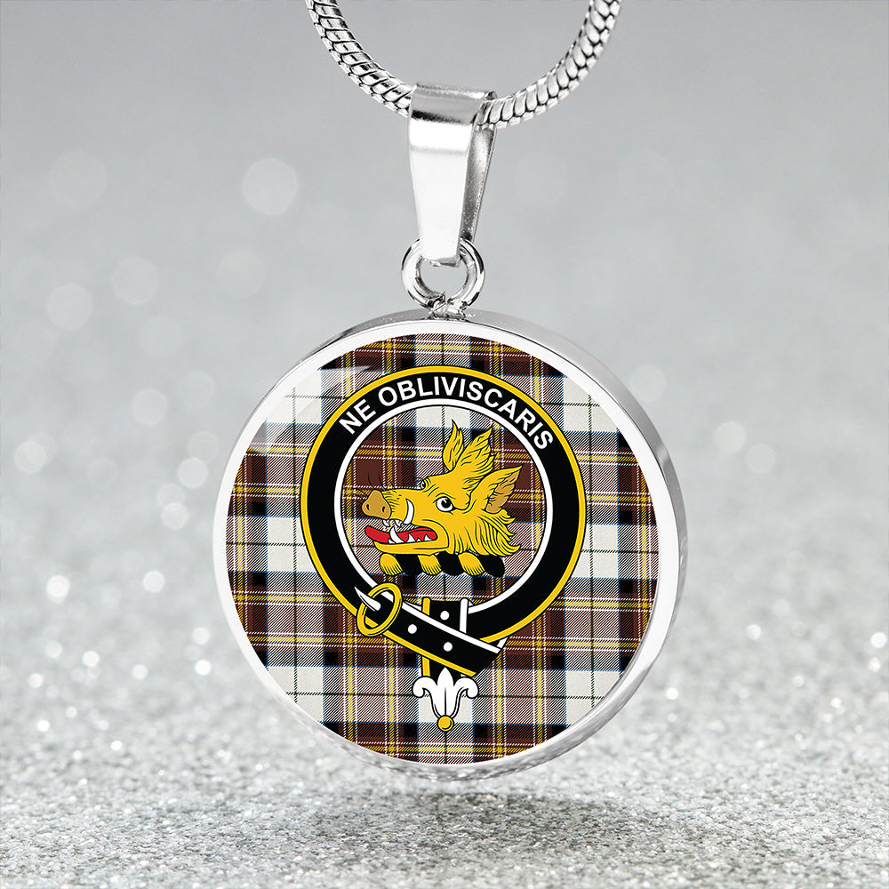 MacKellar Dress Modern Clan Badge Tartan Classic Circle Necklace