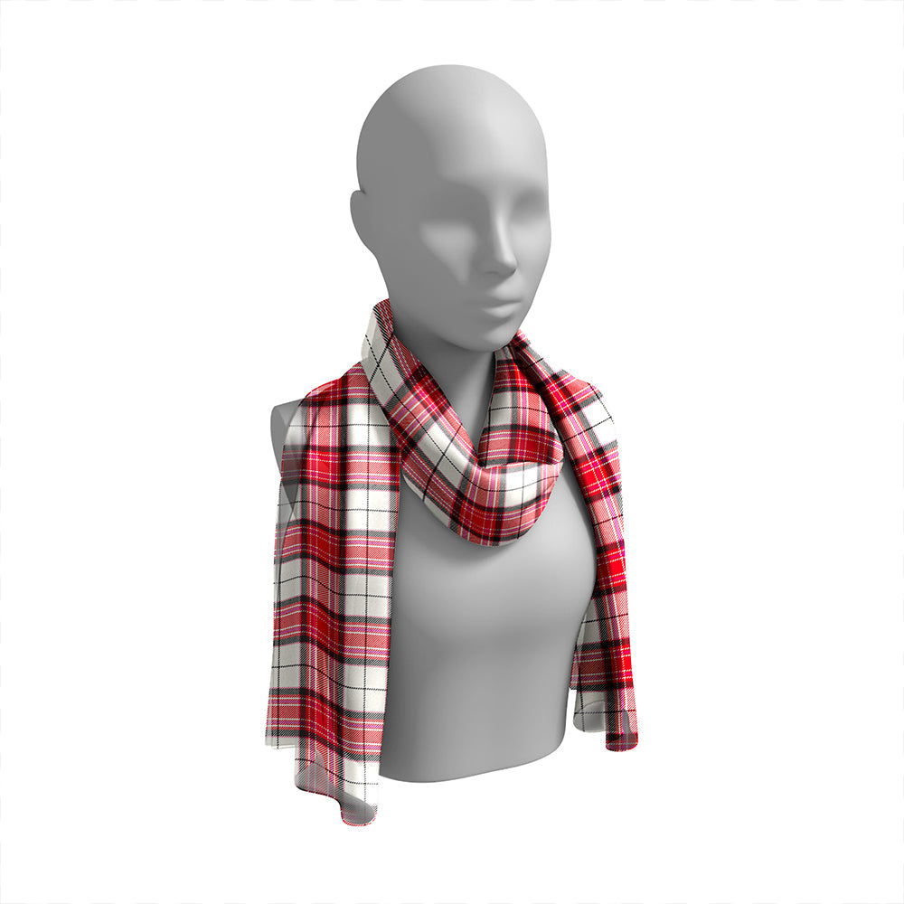 MacKellar Dress Red Tartan Classic Silk Habotai Long Scarf